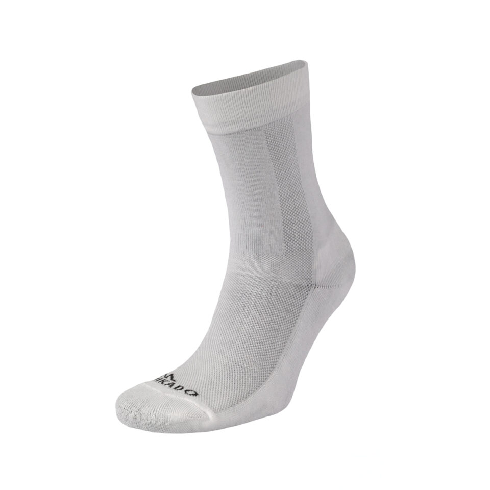 Mikado Active Wear Crew Half Cushion Sock - White