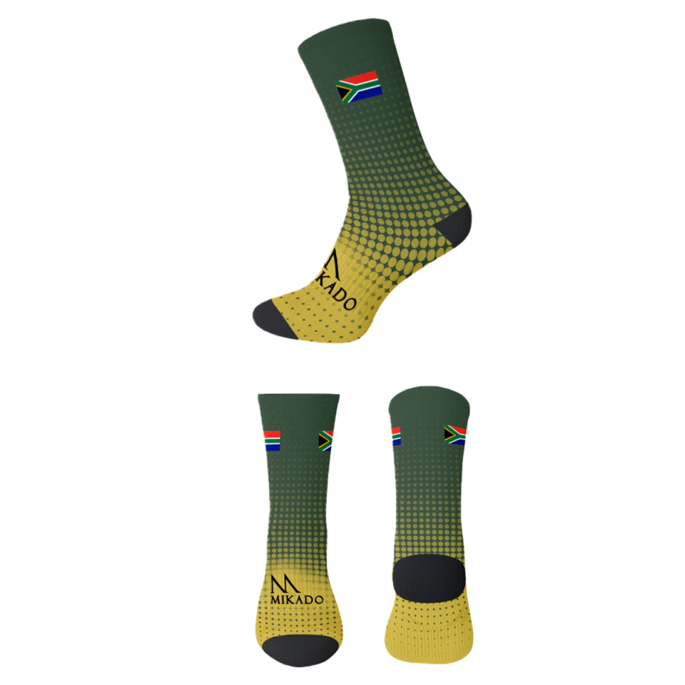 SA Printed Sock - Yellow Dot