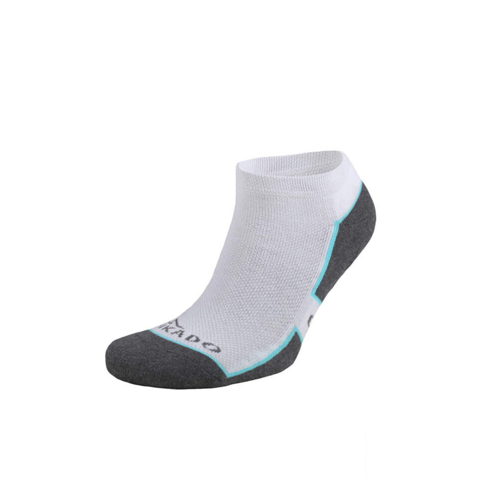 Activewear Half Cushion XLow Cut Socks - White/Grey