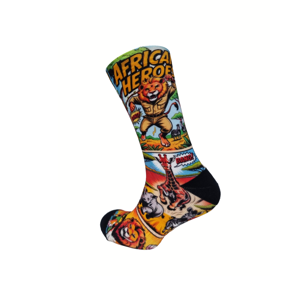 SA Printed Sock - South African Hero